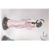 Image 2 : Three Lladro Oriental ladies including 12" Japanese lady with umbrella, fan girl and a kneeling figu