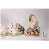 Image 2 : Six Cybis porcelain figures including 12" squirrel, raccoon, mice, rabbits and small bird