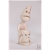 Image 2 : Hand carved Marine ivory figure with a mask, 4 1/2"