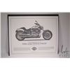 Image 8 : Selection of Harley Davidson items including folio containing five unframed black and white prints, 