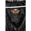 Image 2 : Harley Davidson black genuine leather vest, size XL-W