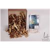 Image 1 : Box of small carving bones and a Inukshuk building kit