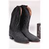 Image 2 : Brand new Canadian made by Alberta Boots, black leather cowboy boots size 6AA