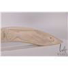 Image 8 : Two sided relief carved antler by artist Peter Morgan, George River (51)-7-4430, 12" in length