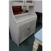 Image 2 : Modern baker's / kitchen cabinet with glazed upper doors, 78" H X 37" W X 17" D