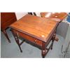 Image 2 : Single drawer occasional table with turned supports, 29" H X 24" W X 18" D