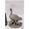 Image 2 : Royal Dux glazed porcelain birds in flight 10" in height and Franklin Mint "Gosling Time" pewter mot