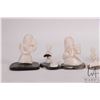 Image 2 : Seven pieces of miniature Inuit art including carved figures on slivers of horn, labeled artist Utaq