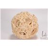 Image 8 : Hand carved reconstituted ivory including puzzle balls and statue, both with distress and various ol