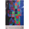 Image 1 : Vintage 1972 Munich Olympic Games Art Series poster by German graphic artist Victor Vasarely, printe