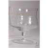 Image 2 : Selection of vintage etched glass stemware including six sherbet/ shrimp glasses and four wine glass
