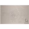 Image 2 : Unframed pencil drawing titled "Man Beating Drum in Igloo", signed by artist Mona Ohoveluk, April 19