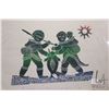 Image 2 : Unframed limited edition stencil print, titled "The Seal Hunters", pencil signed in syllabics by art