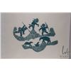Image 2 : Unframed limited edition stencil print, titled "Bear Hunting on the Floe Ice", pencil signed in syll