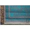 Image 2 : Premium Collection Sizan carpet, polyester, acrylic blend in shades of blue,cream and teal, 38" X 80