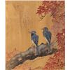 Image 2 : Two Oriental framed original watercolour/ gouache paintings of birds, each 11" X 10", both signed by