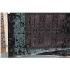 Image 2 : Premium Collection Sizan carpet, polyester, acrylic blend in shades of greys, black, teal and purple