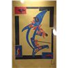 Image 2 : Unframed limited edition stencil print, titled "Opetchesaht Tribe, pencil signed by artist Kwatyaht 