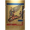 Image 2 : Unframed limited edition stencil print, titled " Opetchesaht Tribe", pencil signed by artists Knatga