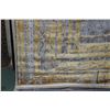Image 2 : Premium Collection Sizan carpet, polyester, acrylic blend in shades of cream, pale blue and gold, 76