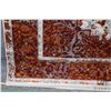 Image 2 : Premium Collection Sizan carpet, polyester, acrylic blend in shades of dark grey, white, copper and 