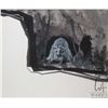 Image 2 : Framed original watercolour/ gouache painting of a mountain goat, signed by artist Maclagan, 14" X 1