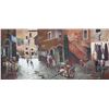 Image 2 : Framed acrylic on board painting, titled on verso "Via Capocciotto Nel Ghetto" by artist A. Agortini