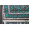 Image 2 : Premium Collection Sizan carpet, polyester, acrylic blend in shades of brown, pale blue, cream and t