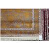 Image 2 : Premium Collection Sizan carpet, polyester, acrylic blend in shades of gold, brown, cream, pale blue