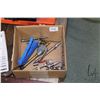 Image 2 : Industrial Air contractor's 135 psi electric compressor, hose and assorted air tools