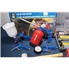 Image 2 : Power Fist 5 pc. Air paint gun kit, appears unused plus a set of automotive body hammers
