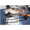 Image 2 : Evolution 10" compound sliding mitre saw, working at time of cataloguing, includes manual and spare 