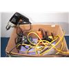 Image 2 : Selection of corded power tools including Makita 7 1/4" circular saw with extra blades, Black & Deck
