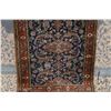 Image 2 : 100% hand made Iran wool carpet runner, overall floral design in navy, rust brown, cream, and blues,