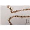 Image 2 : 10kt yellow gold 20" twisted rope chain necklace
