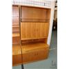 Image 1 : Mid century modern Danish made, Klausen & Son two piece wall unit with four doors, one drawer and on