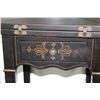 Image 2 : Modern fold over games table with decorative under shelf support, 31" H X 16" square when folded, 22