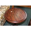Image 2 : Modern, antique style center pedestal side table with Regency style splayed supports, brass capped f