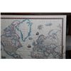 Image 2 : Dry mounted Rand McNally world map 34" X 52". Note: Artwork cannot be insured and is often too large