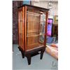 Image 1 : Custom made Oriental design, two piece illuminated display cabinet with two sliding doors and two ad