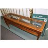 Image 2 : Semi contemporary console/ sofa table with faux bamboo legs, 26" H X 55" W X 15" D