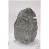 Image 3 : Hand carved soapstone with a face on each side, no artist signature seen, 13 1/2" in height
