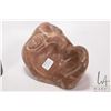 Image 2 : Hand carved soapstone sculpture labeled "The Scream As Seen With Other Faces" and signed by artist A