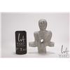 Image 1 : Hand carved soapstone figure signed by artist A. (Andrew) Mirth, 8" in height