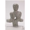 Image 2 : Hand carved soapstone figure signed by artist A. (Andrew) Mirth, 8" in height