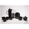 Image 1 : Wedgwood coffee set including coffee pot, cream and lidded sugar plus four cups and saucers