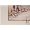 Image 3 : Two framed original watercolour paintings including of an abstract road with trees, signed by artist