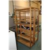 Image 1 : Two wooden, adjustable shelving units including 71" X 36" X 20" and 71" X 36" X 12" D