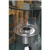 Image 2 : planika decor glass and stainless free standing fireplace, includes lava rock and fuel plus 20" diam