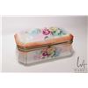 Image 2 : Hand painted R.S. Prussia hinged lid casket, 11" L X 7" D X 5 1/2" H